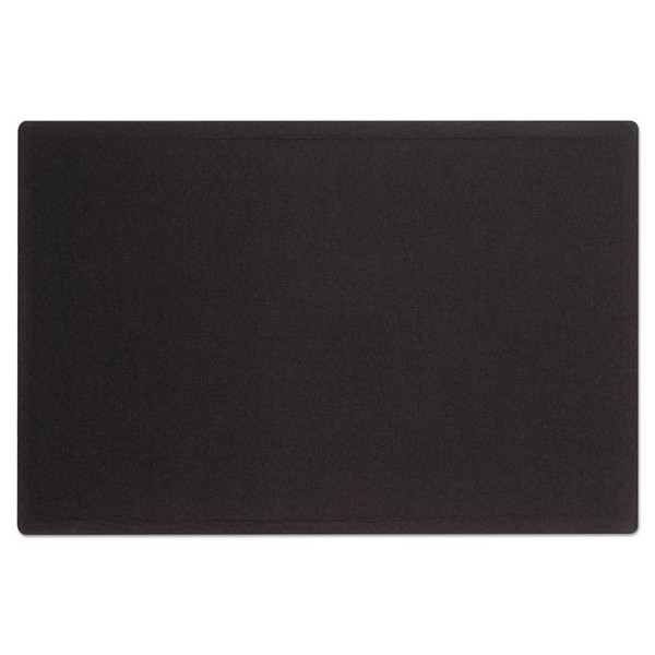 Oval Office Fabric Bulletin Board, 48 x 36, Black [SKU: QRT7684BK]