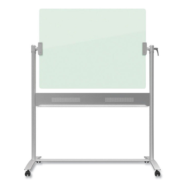 Infinity Glass Dry-Erase Board Presentation Easel, 24 x 36, White Surface, Frameless [SKU: QRTECM43G]