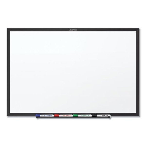 Classic Series Total Erase Dry Erase Board, 48 x 36, White Surface, Black Frame [SKU: QRTS534B]