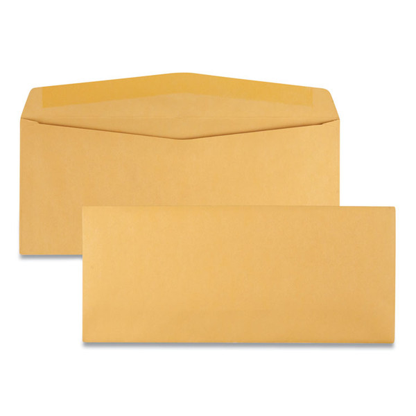 Kraft Envelope, #12, Commercial Flap, Gummed Closure, 4.75 x 11, Brown Kraft, 500/Box [SKU: QUA11462]