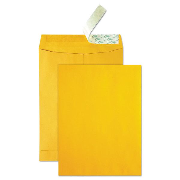 High Bulk Redi-Strip Catalog Envelope, #10 1/2, Cheese Blade Flap, Redi-Strip Adhesive Closure, 9 x 12, Brown Kraft, 250/CT [SKU: QUA41420]