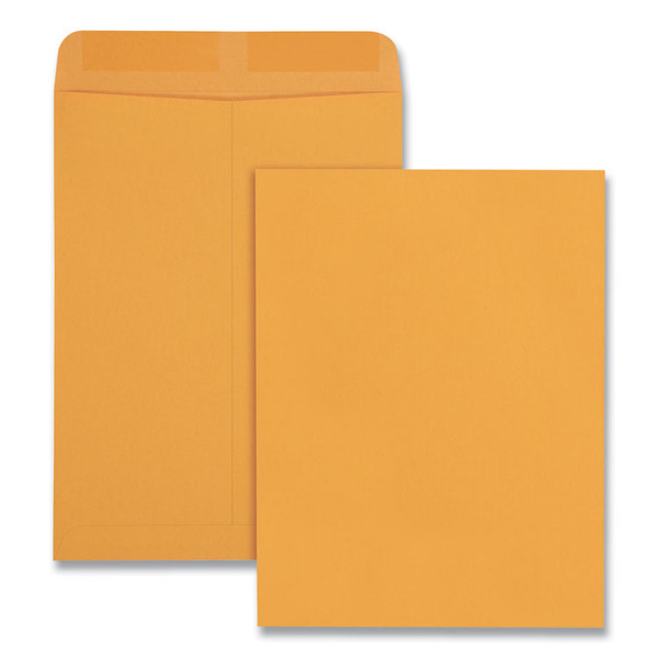 Catalog Envelope, 28 lb Bond Weight Kraft, #10 1/2, Square Flap, Gummed Closure, 9 x 12, Brown Kraft, 100/Box [SKU: QUA41467]