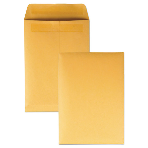 Redi-Seal Catalog Envelope, #6, Cheese Blade Flap, Redi-Seal Adhesive Closure, 7.5 x 10.5, Brown Kraft, 250/Box [SKU: QUA43462]