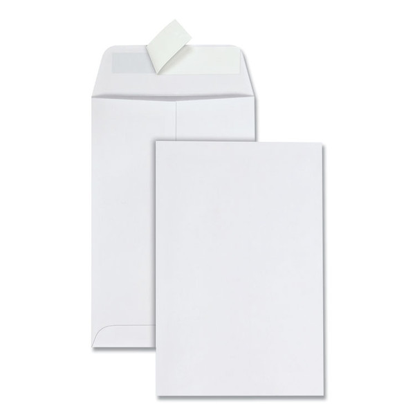 Redi-Strip Catalog Envelope, #1, Cheese Blade Flap, Redi-Strip Adhesive Closure, 6 x 9, White, 100/Box [SKU: QUA44182]