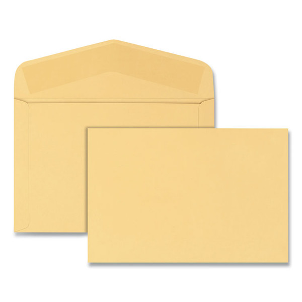 Open-Side Booklet Envelope, #15, Hub Flap, Gummed Closure, 10 x 15, Manila, 100/Box [SKU: QUA54416]