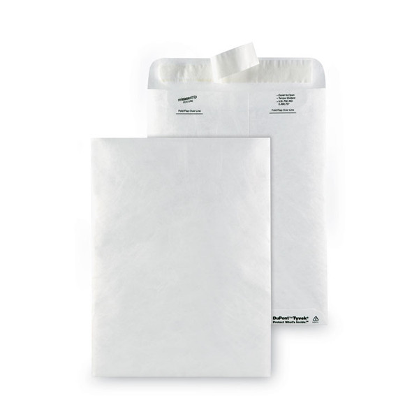 Lightweight 14 lb Tyvek Catalog Mailers, #10 1/2, Square Flap, Redi-Strip Adhesive Closure, 9 x 12, White, 50/Box [SKU: QUAR1462]