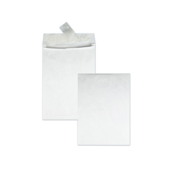 Light 14 lb Tyvek Open End Expansion Mailer Value Pack, #13 1/2, Flip-Stik Flap, Redi-Strip Closure, 10 x 13, White, 100/CT [SKU: QUAR4500]