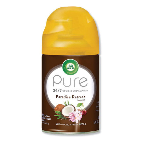 Freshmatic Life Scents Ultra Refill, Paradise Retreat, 5.89 oz Aerosol Spray, 6/Carton [SKU: RAC91099]