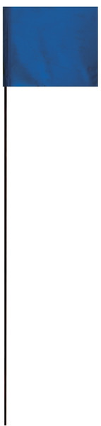 HY-KO SF-21/BL Safety/Boundary Stake Flag, 21 in L, 1-1/2 in W, Blue, Vinyl [SKU: ORG2791382]