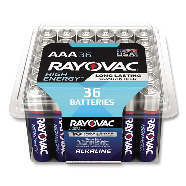 Alkaline AAA Batteries, 36/Pack [SKU: RAY82436PPK]