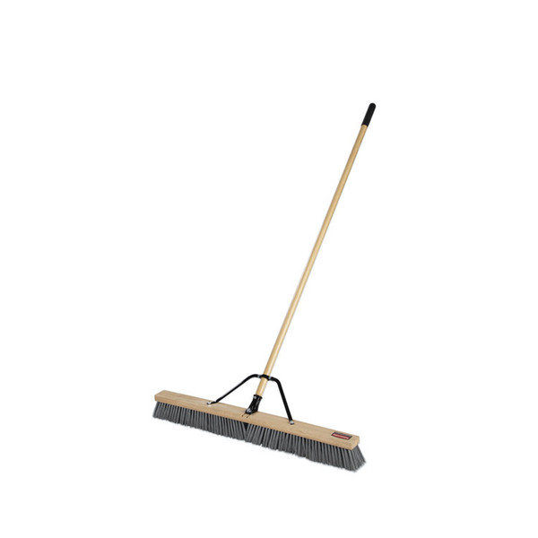 Push Brooms, 36 x 62, PP Bristles, Rough Floor Surfaces, Wood Handle, Natural [SKU: RCP2040044]
