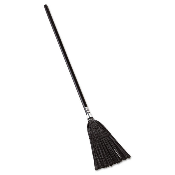 Lobby Pro Synthetic-Fill Broom, Synthetic Bristles, 37.5" Overall Length, Black [SKU: RCP2536]