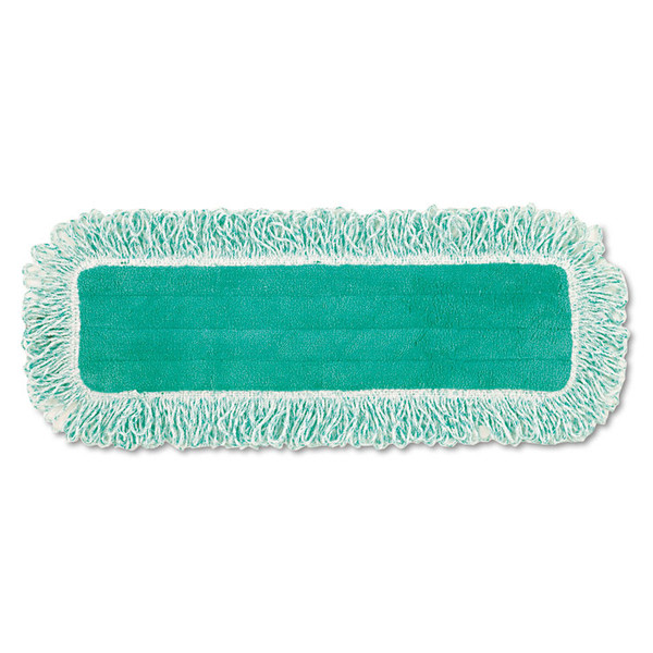 Dust Pad with Fringe, Microfiber, 18" Long, Green [SKU: RCPQ418GN]