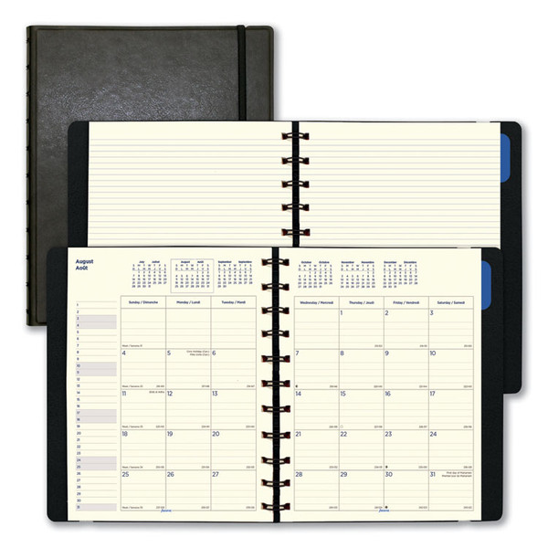 Soft Touch 17-Month Planner, 10.88 x 8.5, Black Cover, 17-Month (Aug to Dec): 2022 to 2023 [SKU: REDC1811001]