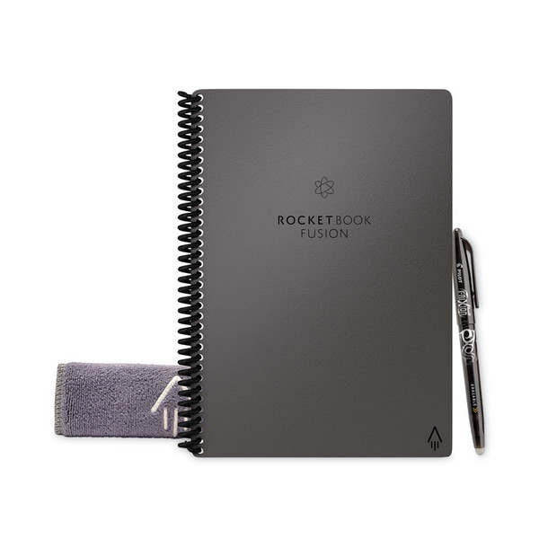 Fusion Smart Notebook, Seven Assorted Page Formats, Gray Cover, 8.8 x 6, 21 Sheets [SKU: RKBEVRFERCCIGFR]