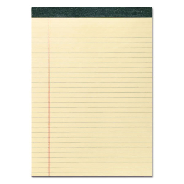 Recycled Legal Pad, Wide/Legal Rule, 40 Canary-Yellow 8.5 x 11 Sheets, Dozen [SKU: ROA74712]