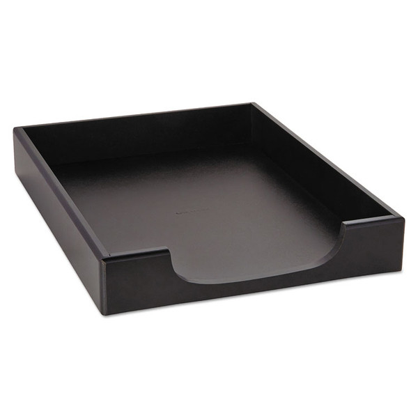 Wood Tones Desk Tray, 1 Section, Letter Size Files, 8.5" x 11", Black [SKU: ROL62523]