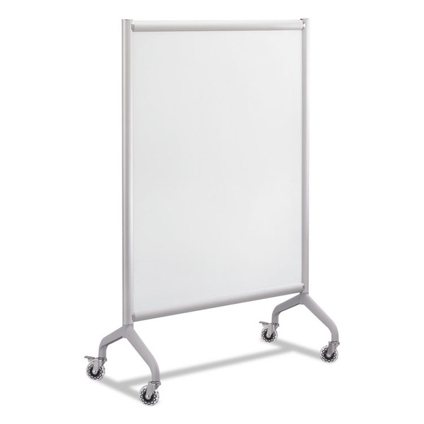 Rumba Full Panel Whiteboard Collaboration Screen, 36w x 16d x 54h, White/Gray [SKU: SAF2014WBS]