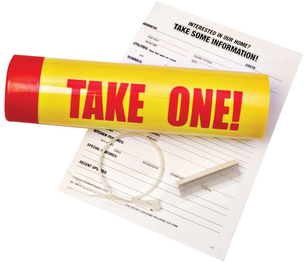 HY-KO 22130 Take One Tube, Waterproof, Plastic, Red/Yellow [SKU: ORG6052849]