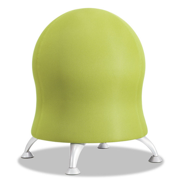 Zenergy Ball Chair, Backless, Supports Up to 250 lb, Grass Fabric Seat, Silver Base [SKU: SAF4750GS]