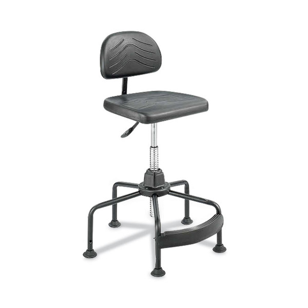 Task Master Economy Industrial Chair, Supports Up to 250 lb, 17" to 35" Seat Height, Black [SKU: SAF5117]