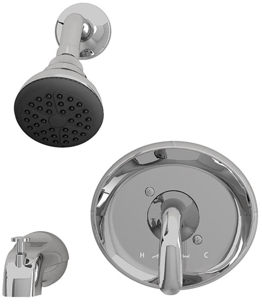 American Standard Cadet Suite Series 9091512.002 Tub and Shower Faucet, Adjustable Showerhead, 2 gpm Showerhead [SKU: ORG0970087]