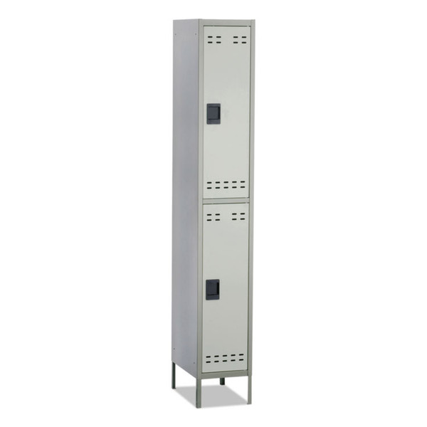 Double-Tier Locker, 12w x 18d x 78h, Two-Tone Gray [SKU: SAF5523GR]