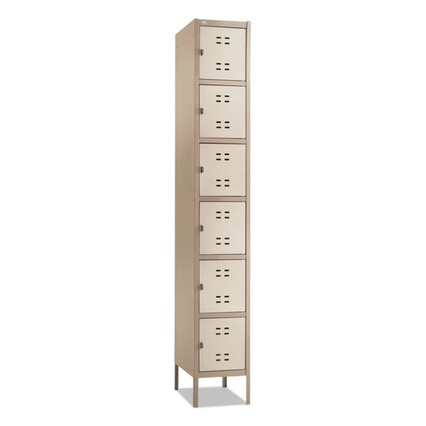 Box Locker, 12w x 18d x 78h, Two-Tone Tan [SKU: SAF5524TN]