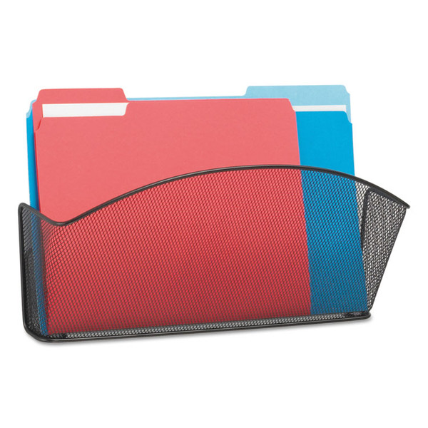 Onyx Mesh Wall Pockets, Legal Size, Black 15" x 3" x 9", Black [SKU: SAF5653BL]