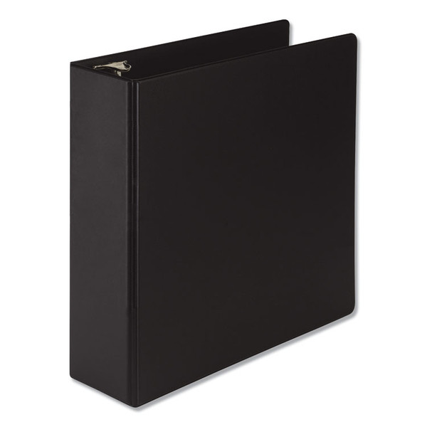 Earth's Choice Round Ring Reference Binder, 3 Rings, 3" Capacity, 11 x 8.5, Black [SKU: SAM14880]
