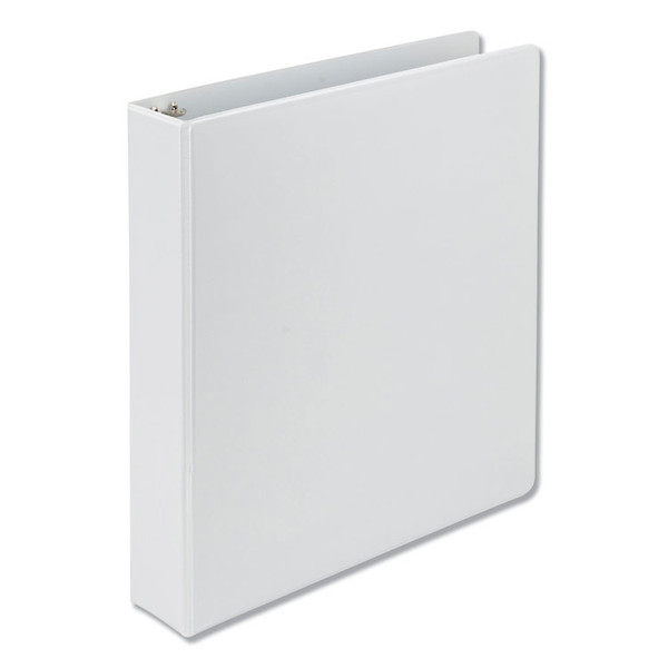 Earth's Choice Biobased D-Ring View Binder, 3 Rings, 1.5" Capacity, 11 x 8.5, White [SKU: SAM16957]