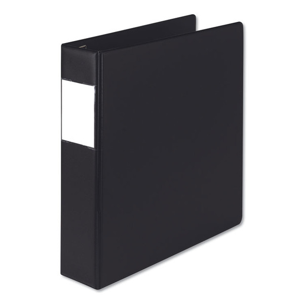 Earth's Choice Biobased Locking D-Ring Reference Binder, 3 Rings, 2" Capacity, 11 x 8.5, Black [SKU: SAM17160]