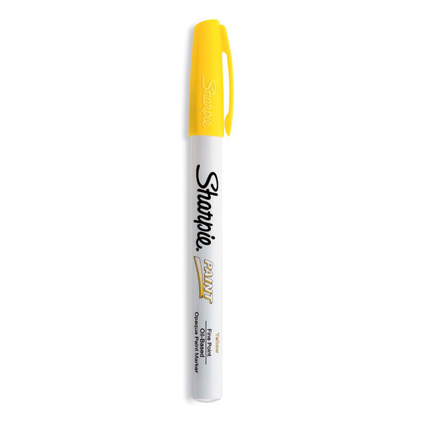 Permanent Paint Marker, Fine Bullet Tip, Yellow [SKU: SAN35539]