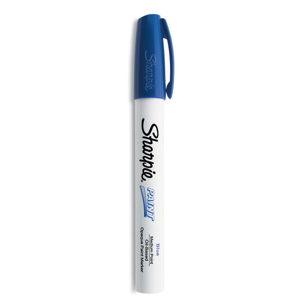 Permanent Paint Marker, Medium Bullet Tip, Blue [SKU: SAN35551]