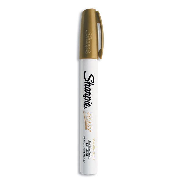 Permanent Paint Marker, Medium Bullet Tip, Gold [SKU: SAN35559]