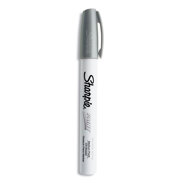 Permanent Paint Marker, Medium Bullet Tip, Silver [SKU: SAN35560]