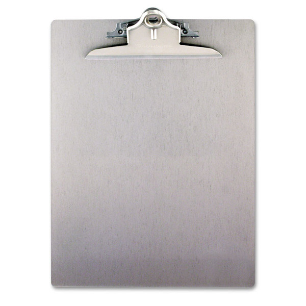 Recycled Aluminum Clipboard with High-Capacity Clip, 1" Clip Capacity, Holds 8.5 x 11 Sheets, Silver [SKU: SAU22517]