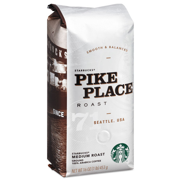 Coffee, Pike Place, Ground, 1lb Bag [SKU: SBK11018186]