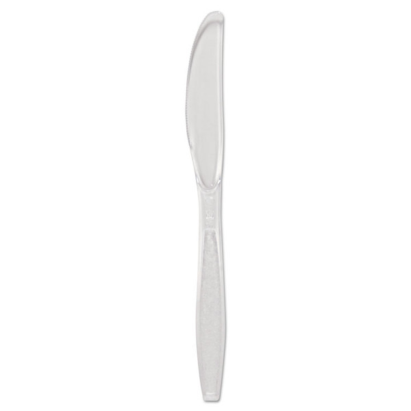 Guildware Extra Heavyweight Plastic Cutlery, Knives, Clear, 1000/Carton [SKU: SCCGDC6KN0090]