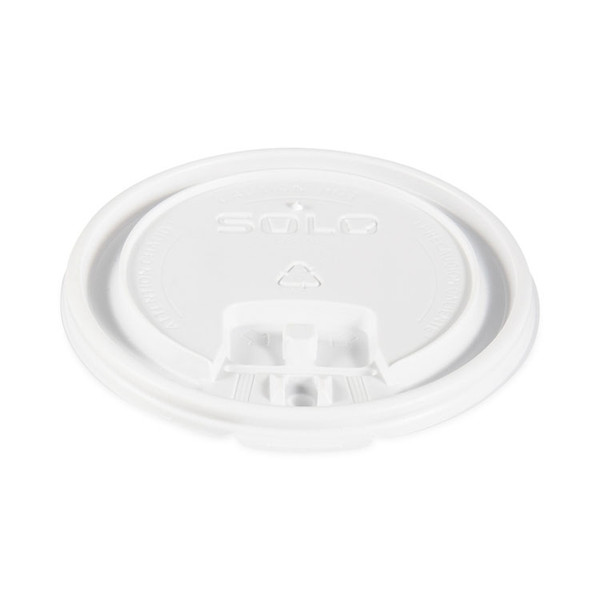 Lift Back and Lock Tab Lids for Paper Cups, Fits 10 oz to 24 oz Cups, White, 100/Sleeve, 10 Sleeves/Carton [SKU: SCCLB3161]