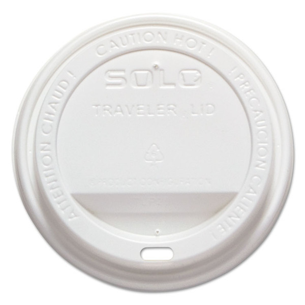 Traveler Cappuccino Style Dome Lid, Polystyrene, Fits 10 oz to 24 oz Hot Cups, White, 100/Pack, 10 Packs/Carton [SKU: SCCTLP316]