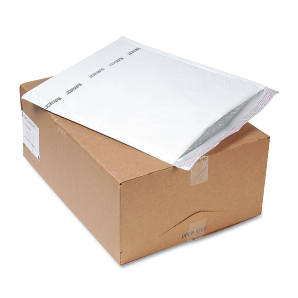 Jiffy TuffGard Self-Seal Cushioned Mailer,#7, Barrier Bubble Air Cell Cushion, Self-Adhesive Closure, 14.25 x 20, White,25/CT [SKU: SEL37715]