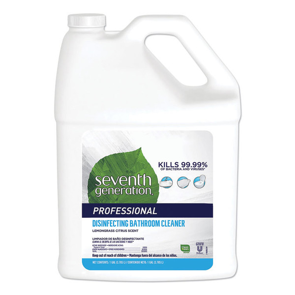 Disinfecting Bathroom Cleaner, Lemongrass Citrus, 1 gal Bottle, 2/Carton [SKU: SEV44755CT]
