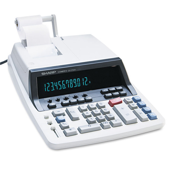QS-2760H Two-Color Ribbon Printing Calculator, Black/Red Print, 4.8 Lines/Sec [SKU: SHRQS2760H]