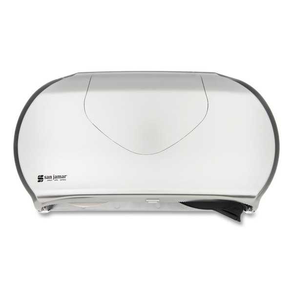 Twin 9" Jumbo Bath Tissue Dispenser, Summit, 19.25 x 6 x 12.25, Faux Stainless Steel [SKU: SJMR4070SS]