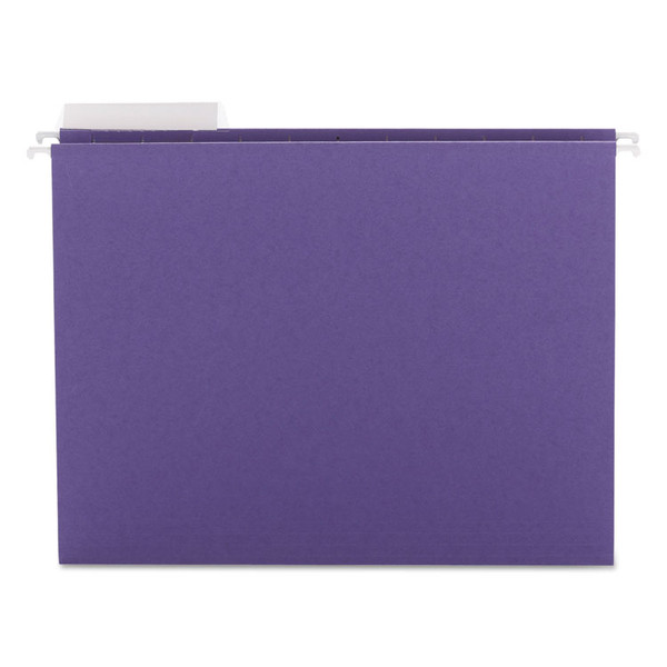 Color Hanging Folders with 1/3 Cut Tabs, Letter Size, 1/3-Cut Tabs, Purple, 25/Box [SKU: SMD64023]