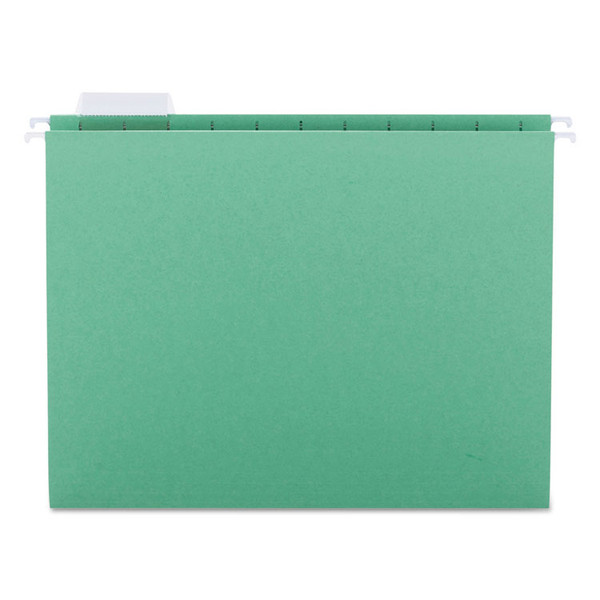 Colored Hanging File Folders with 1/5 Cut Tabs, Letter Size, 1/5-Cut Tabs, Green, 25/Box [SKU: SMD64061]