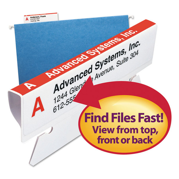 Viewables Hanging Folder Tabs and Labels, Label Pack Refill, 1/3-Cut, Assorted Colors, 3.5" Wide, 160/Pack [SKU: SMD64915]