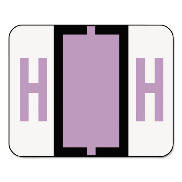 A-Z Color-Coded End Tab Filing Labels, H, 1 x 1.25, White, 500/Roll [SKU: SMD67078]