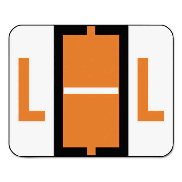 A-Z Color-Coded End Tab Filing Labels, L, 1 x 1.25, White, 500/Roll [SKU: SMD67082]